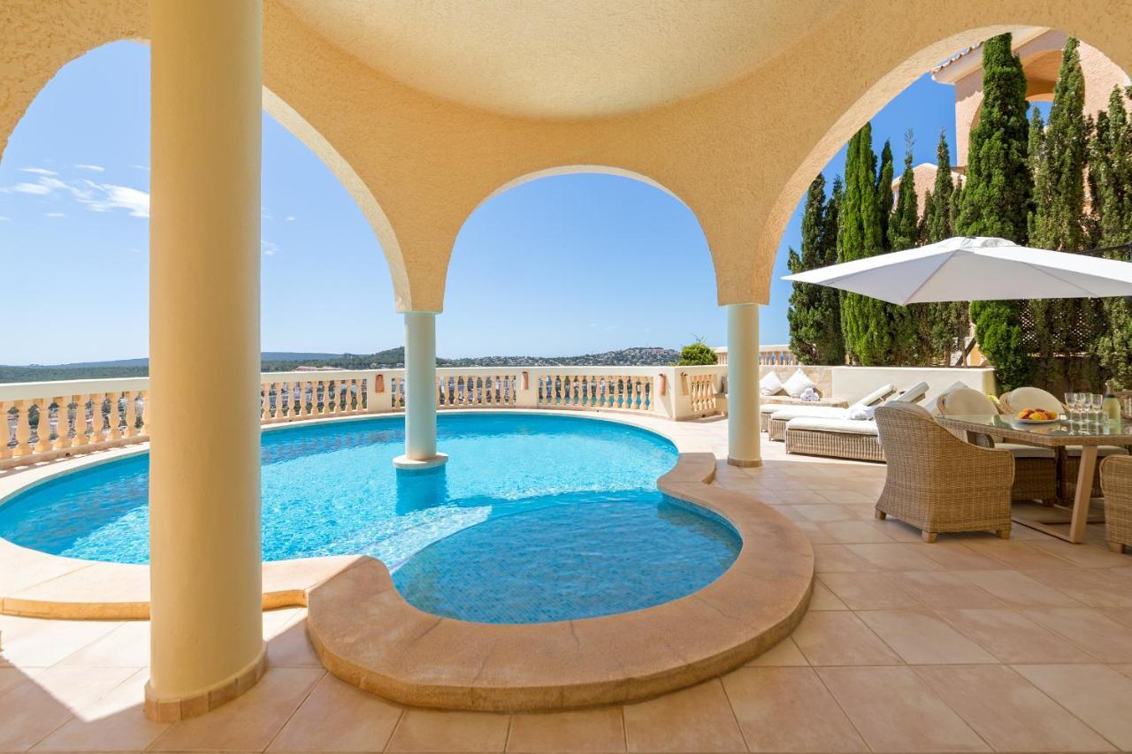 Luxury Meerblick Villa Buena Vista in Santa Ponsa Exterior foto