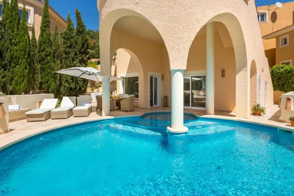 Luxury Meerblick Villa Buena Vista in Santa Ponsa Exterior foto