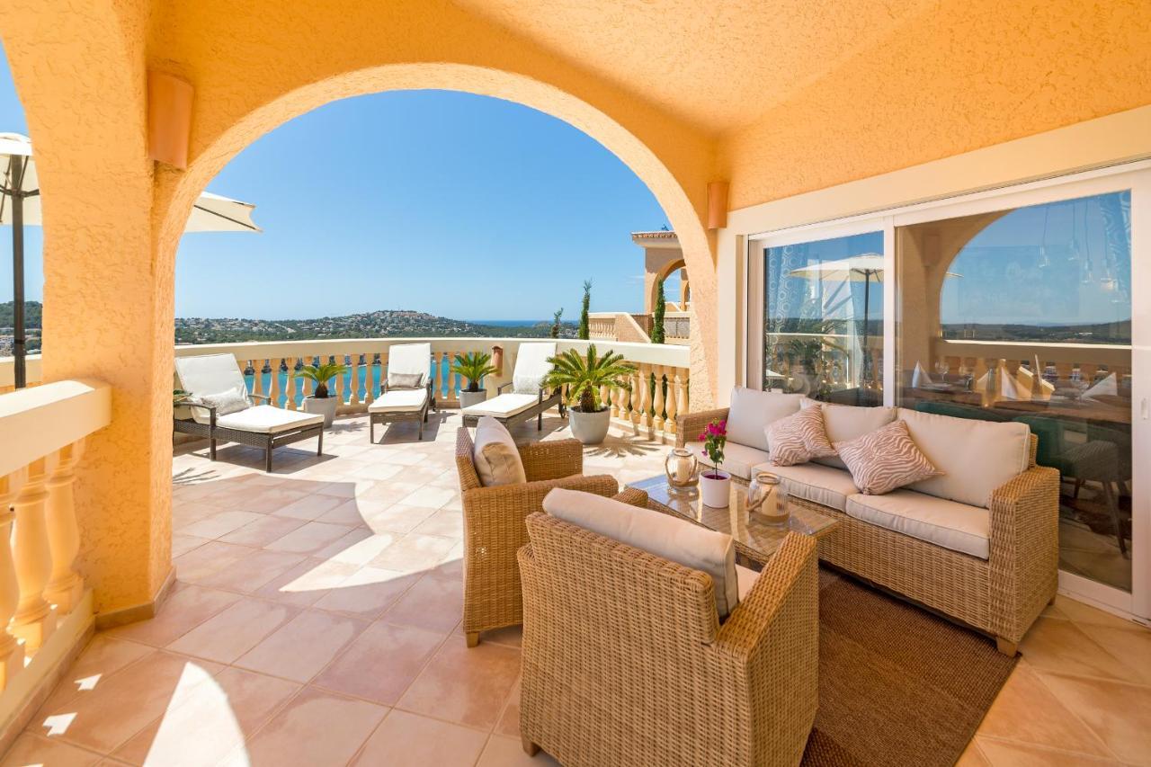 Luxury Meerblick Villa Buena Vista in Santa Ponsa Exterior foto